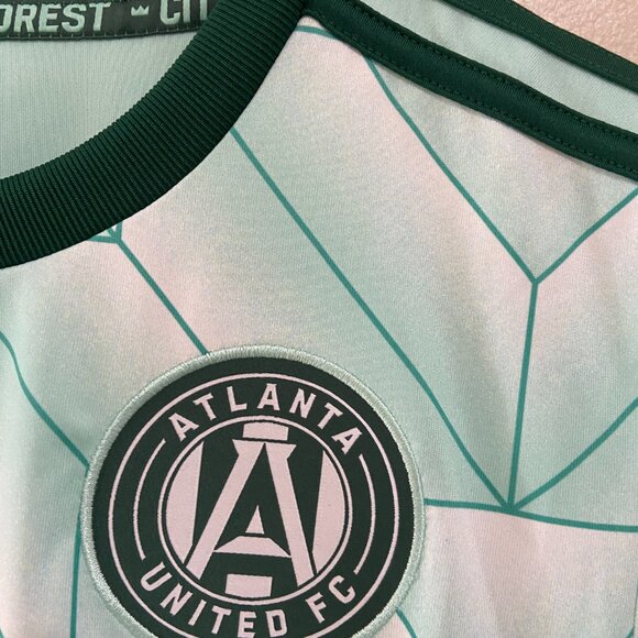 Women's Adidas Atlanta United FC 22/23 Away Jersey Size S Green H55831 $80 NEW - Picture 4 of 6